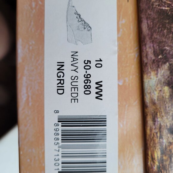 Blue Suede Wedges Bella Vita 10WW NIB "Ingrid" - Picture 9 of 9